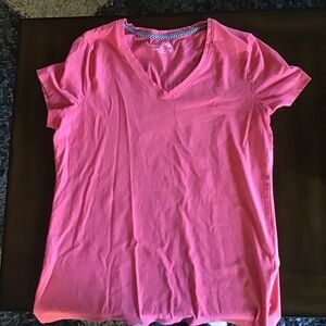 Nautical pink neck t-shirt